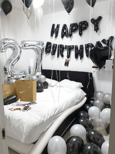 סידור בלונים מושלם לחדר