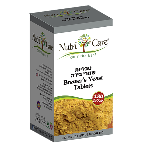 שמרי בירה,  650 מ"ג, 180 טבליות, כ.ח.ס NC