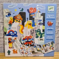 יצירה מדבקות רב פעמי פלישת המפלצות