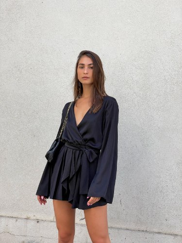 אוברול סימון שחור