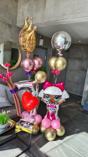 מעמד בלונים בעיצוב אישי דמויות לבחירה