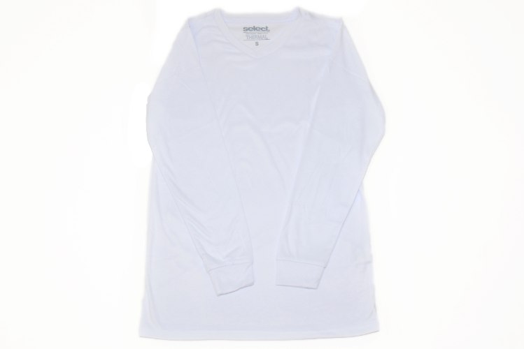 גופיה טרמית מפתח V צבע לבן גברים