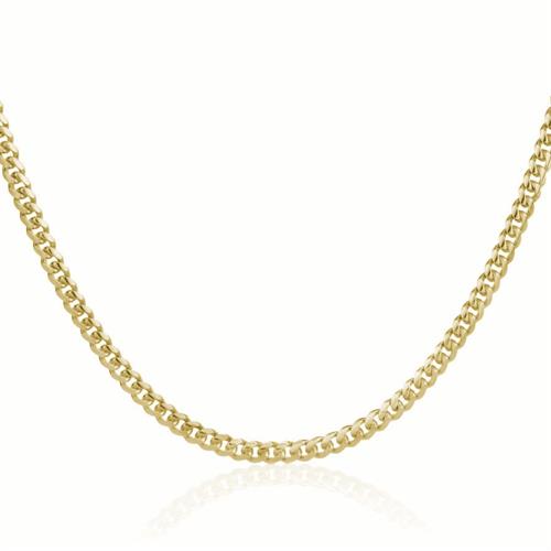 שרשרת חוליות לגבר דגם CUBAN בזהב 6.5 ממ