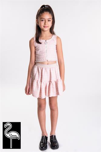 טווין סט PENNY ורוד חצאית וטופ  FLAMINGO