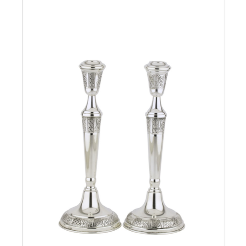 פמוטים מכסף טהור דגם קונוס 5 מדלן (M)