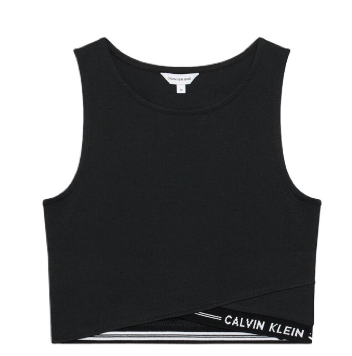 חולצה בטן שחורה CALVIN KLEIN - מידות 4-16