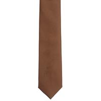 עניבה חלקה חום