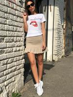 חצאית כיווצים מלמלות