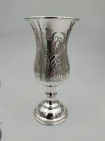 גביע קידוש כסף טהור דגם עיטורים