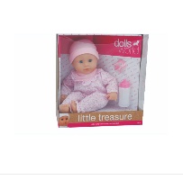 בובת אוצר קטנה - ורוד בהיר