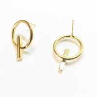 עגילי רייני קטנים זהב