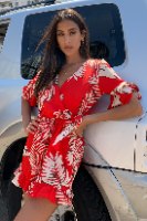 אוברול מעטפת הדפס עלים