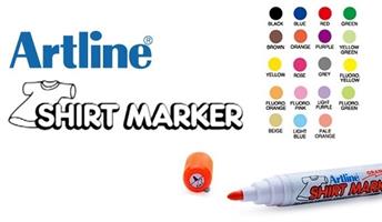 טוש לציור על חולצה - ARTLINE- סגול