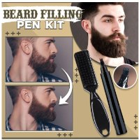 ערכת טיפוח לזקן - עט מילוי+מברשת זיפים רכה