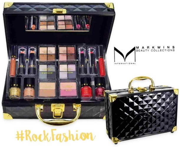 מזוודת איפור שחורה