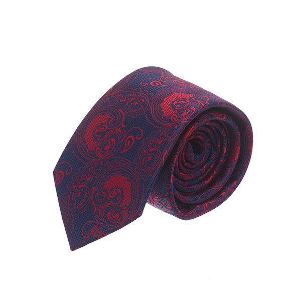 עניבה פייזלי כחול אדום