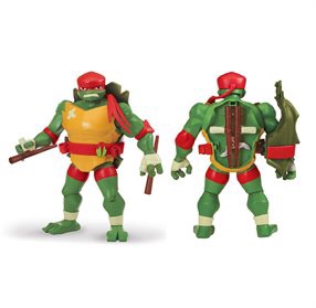 בובה צב נינג’ה גדולה עם אביזרים