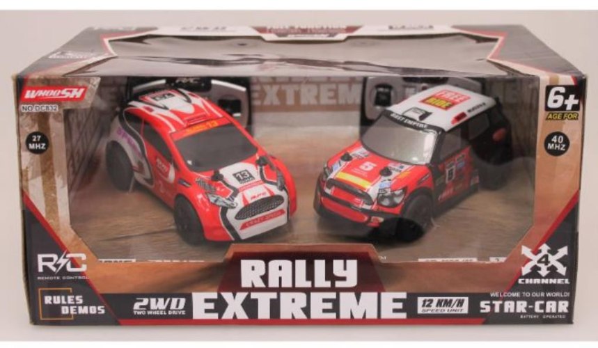 זוג מכוניות על שלט ראלי