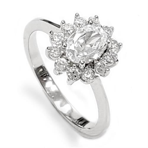 טבעת כסף משובצת אבני זרקון  RG5965 | תכשיטי כסף | טבעות כסף