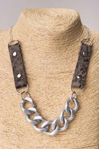 שרשרת ביג גורמט אלומיניום כסופה