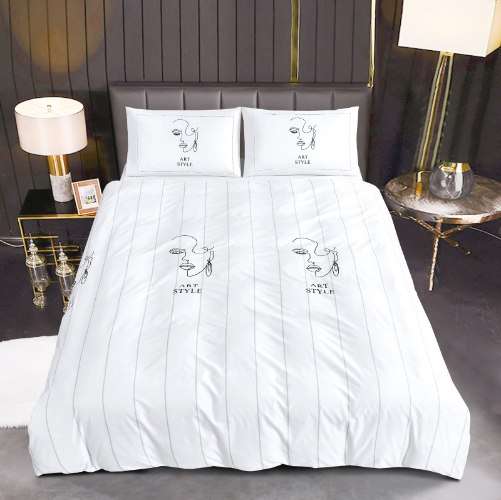 סט מצעים למיטה וחצי 120/200 דגם גלרי - 4512