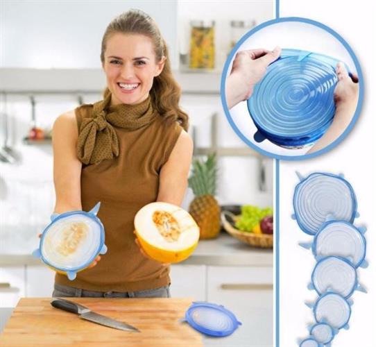 סט 6 יחידות סיליקון אוניברסלי לכל כלי במטבח!