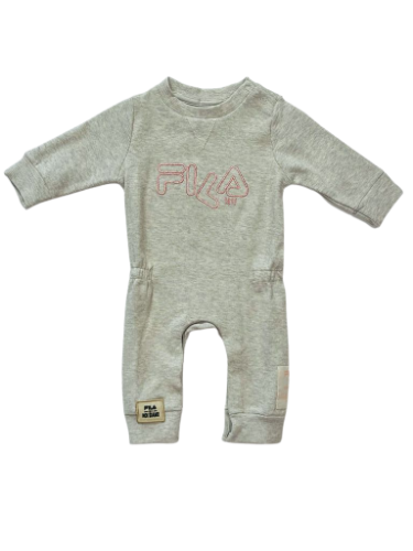 אוברול ריב FILA בנות אפור 0-18M