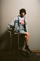 ג'קט ג'ינס אסיד ווש מידה XXL