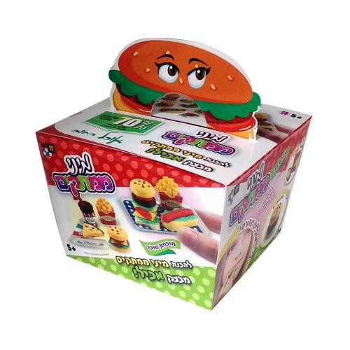 מיני ממתקים מבצק סוכר דגם אוכל רחוב - יוצרים משחקים ואוכלים