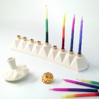 חנוכיה מודרנית, עיצוב גיאומטרי בהשראת אוריגמי