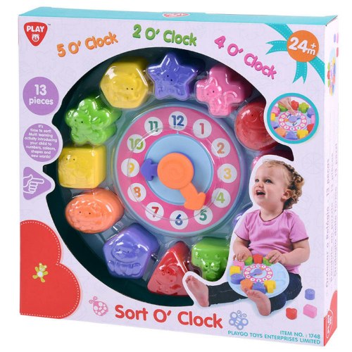 sort o clock שעון הכנסת צורות