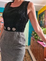 שמלה צמרירית מפוצצת סטייל מידה M/L