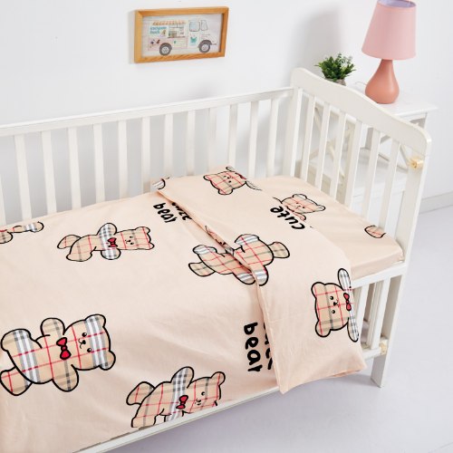 מצעים למיטת תינוקות ומעבר 100% כותנה - דגם 2419