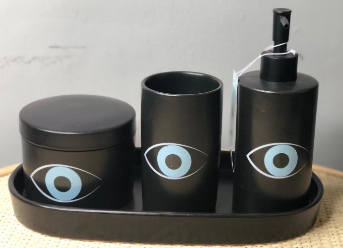 סט לאמבטיה- שחור