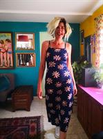 שמלת לייקרה מקסי פרחונית מס' 2 מידה S/M