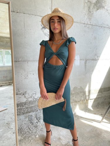 שמלת הלני ירוק