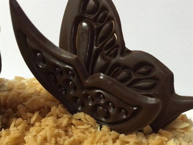 תבנית פרפרים לקישוט קאפקייקס מזולפים - שוקולד