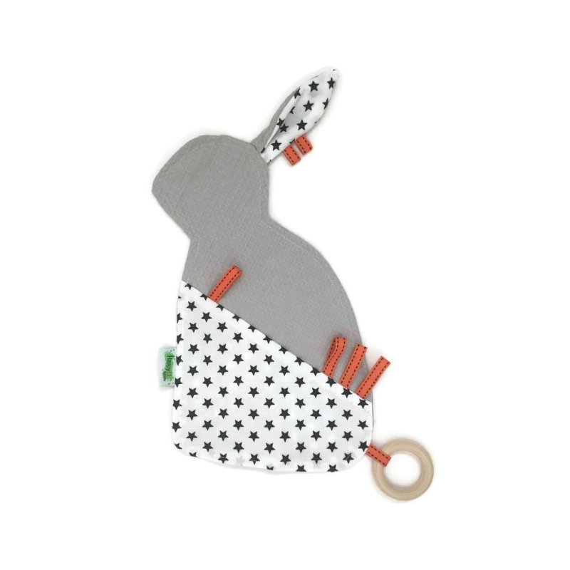 שמיכי תגיות קטן (אפור) - דגם עמית