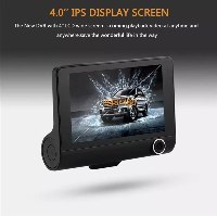 3 מצלמות דרך לרכב עם 3 מצלמות וצג 4 אינץ' מבית Dynamode