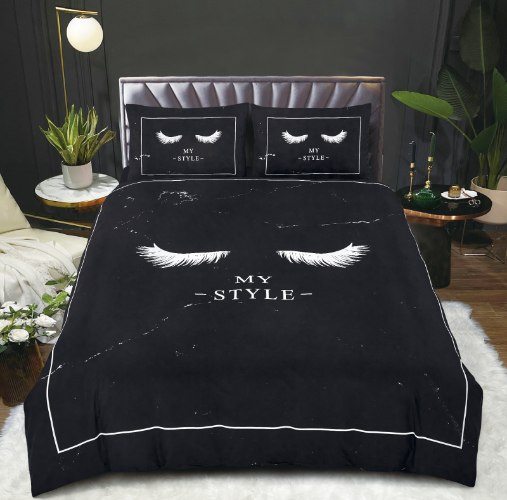 סט מצעים למיטת קינג 200/220 דגם קרלה - 1606