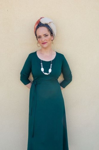 שמלת 'אימוש' ירוק עמוק
