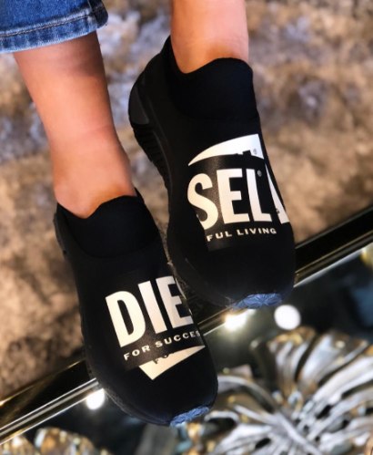 נעלי נשים DIESEL SLIP ON צבע שחור