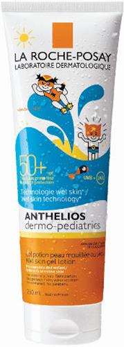 LA ROCHE POSAY אנתליוס תחליב ג'ל הגנה משמש לעור רטוב לילדים 250 מל SPF50
