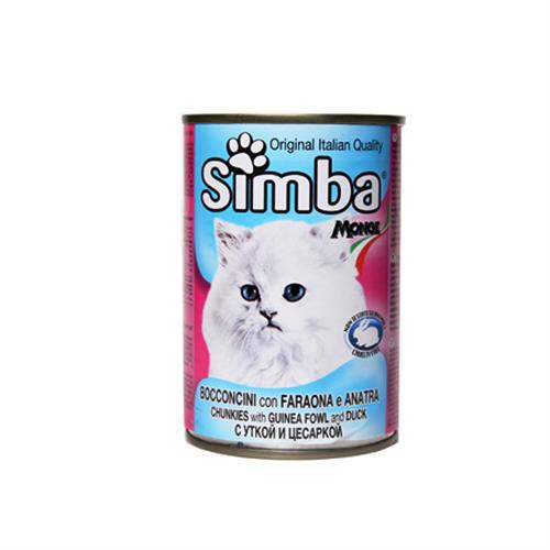 שימורי סימבה פניניות וברווז לחתול 415 גרם