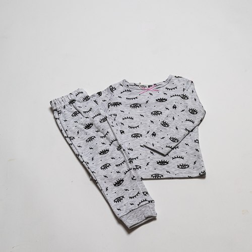 פיג'מת בנות אינטרלוק עיניים מלאנג'