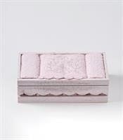 סט 5 מגבות ידיים רקומות 30/50 100% כותנה