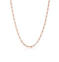 שרשרת זהב אדום דגם אטב 42 סמ