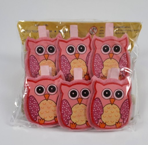 אטבי עץ - ינשוף  6 יח'