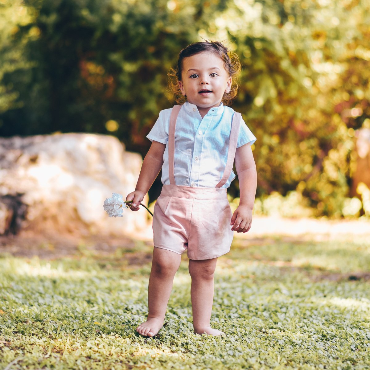 סט בנים דגם מיגל - ורוד אפרסק