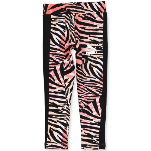 טייץ PUMA הדפס זברה ורוד 4-16